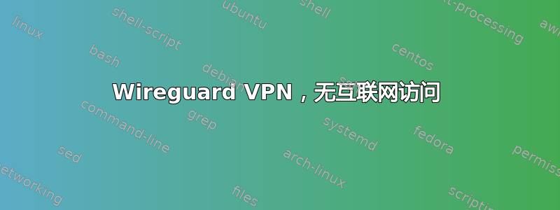 Wireguard VPN，无互联网访问