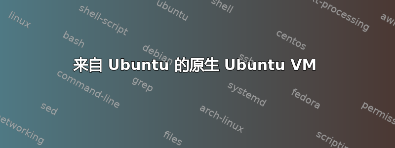 来自 Ubuntu 的原生 Ubuntu VM