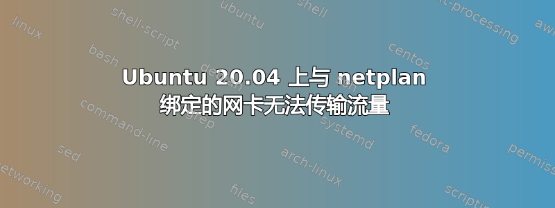 Ubuntu 20.04 上与 netplan 绑定的网卡无法传输流量