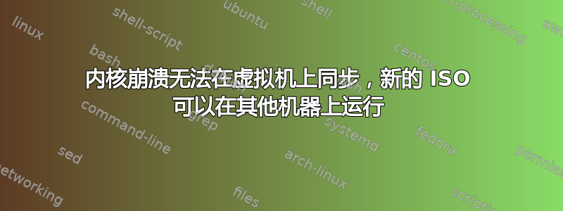 内核崩溃无法在虚拟机上同步，新的 ISO 可以在其他机器上运行