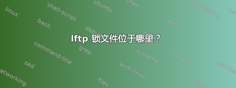 lftp 锁文件位于哪里？