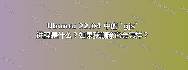 Ubuntu 22.04 中的 `gjs` 进程是什么？如果我删除它会怎样？