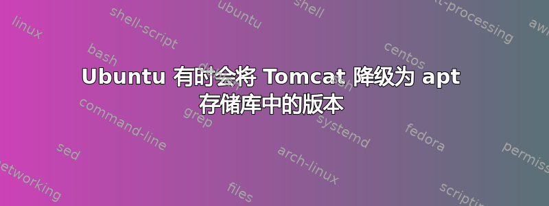 Ubuntu 有时会将 Tomcat 降级为 apt 存储库中的版本