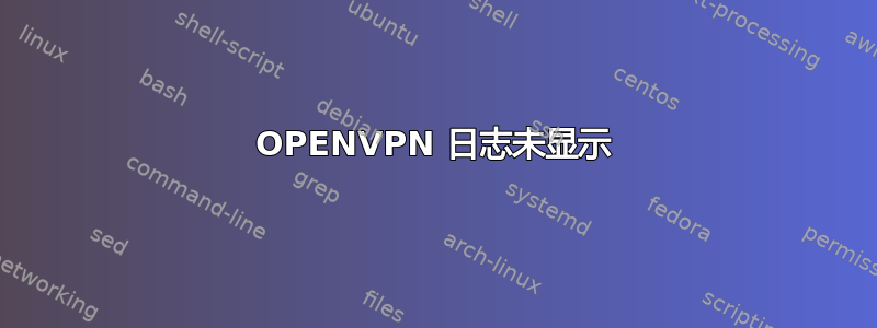 OPENVPN 日志未显示