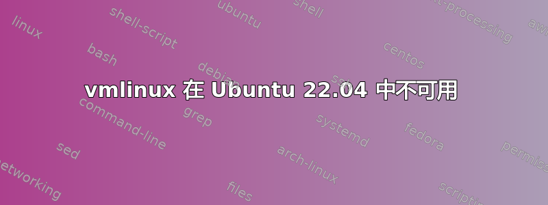 vmlinux 在 Ubuntu 22.04 中不可用