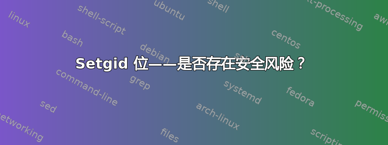 Setgid 位——是否存在安全风险？