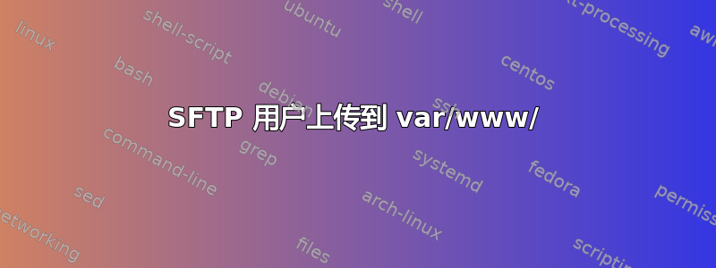 SFTP 用户上传到 var/www/