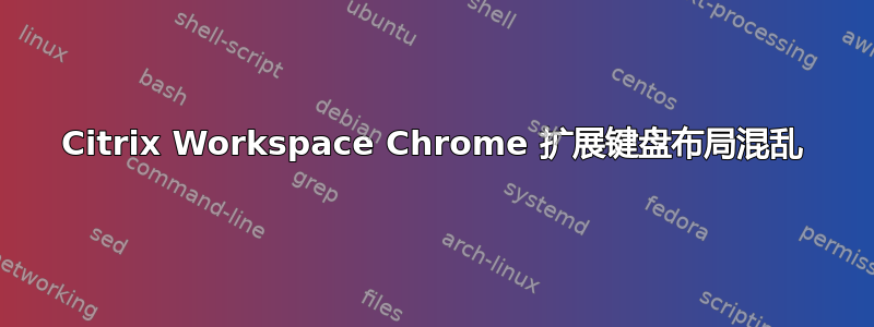 Citrix Workspace Chrome 扩展键盘布局混乱