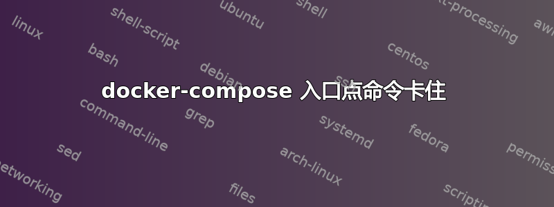 docker-compose 入口点命令卡住