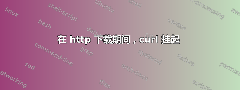 在 http 下载期间，curl 挂起