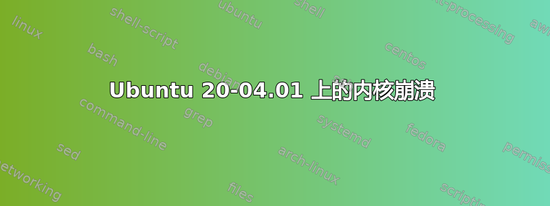 Ubuntu 20-04.01 上的内核崩溃