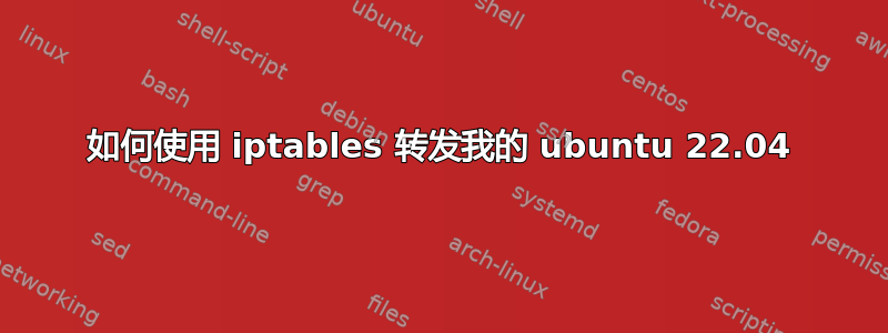 如何使用 iptables 转发我的 ubuntu 22.04