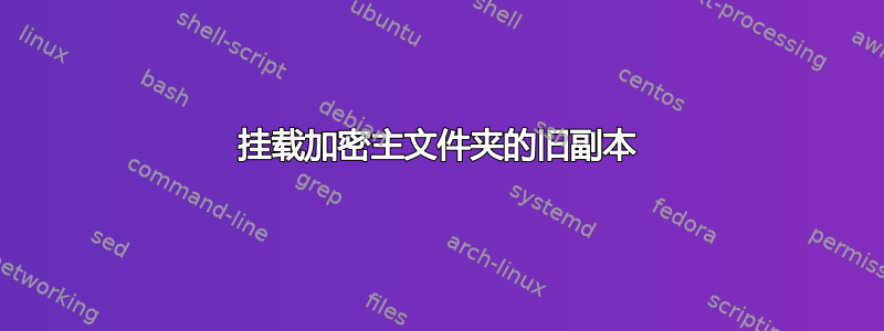 挂载加密主文件夹的旧副本