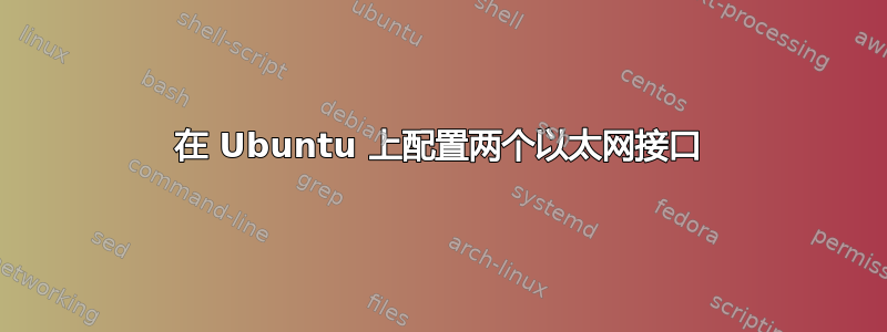 在 Ubuntu 上配置两个以太网接口