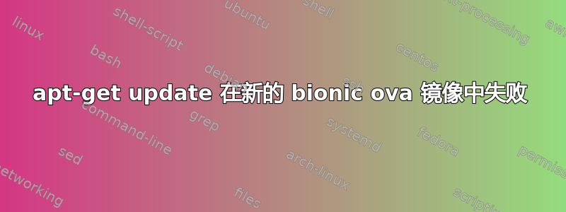 apt-get update 在新的 bionic ova 镜像中失败