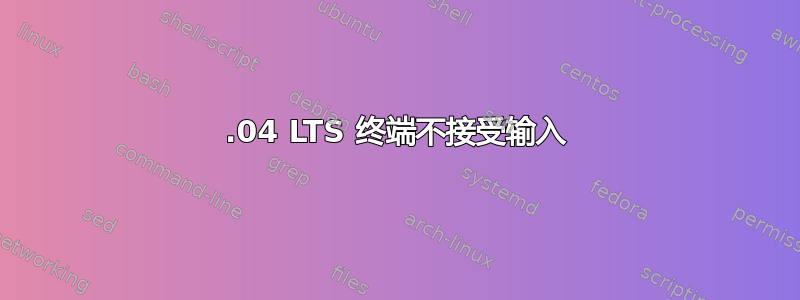 20.04 LTS 终端不接受输入