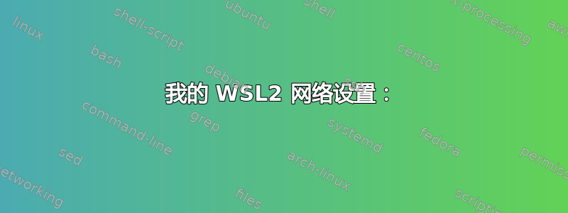 我的 WSL2 网络设置：