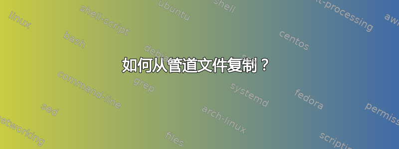 如何从管道文件复制？