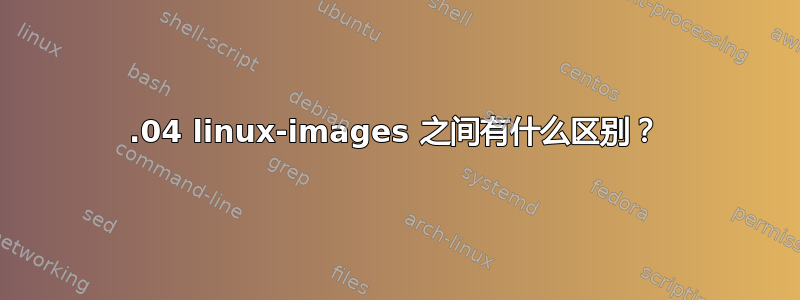 22.04 linux-images 之间有什么区别？