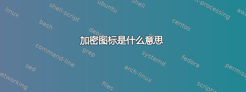 加密图标是什么意思