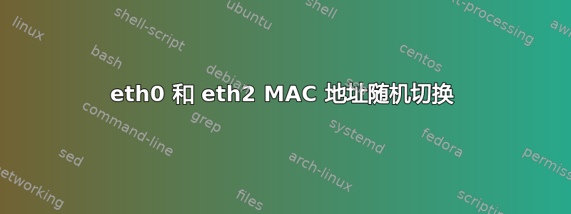 eth0 和 eth2 MAC 地址随机切换