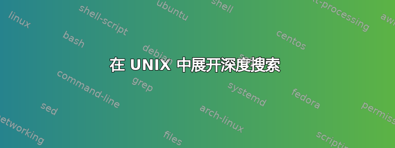 在 UNIX 中展开深度搜索