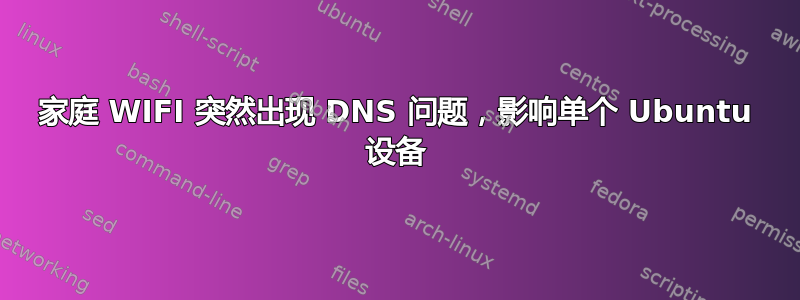 家庭 WIFI 突然出现 DNS 问题，影响单个 Ubuntu 设备