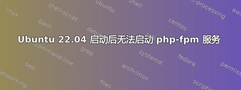 Ubuntu 22.04 启动后无法启动 php-fpm 服务