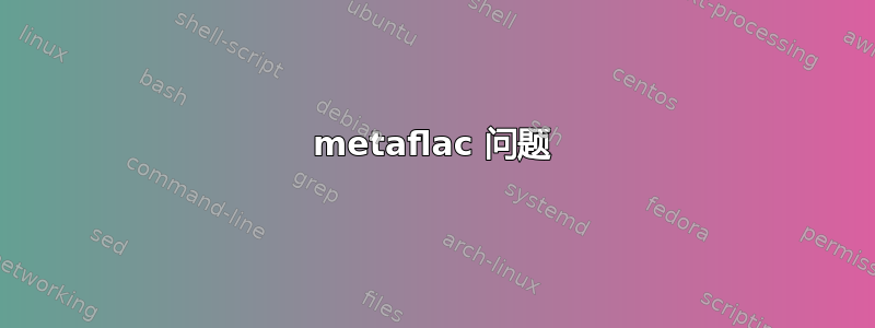 metaflac 问题