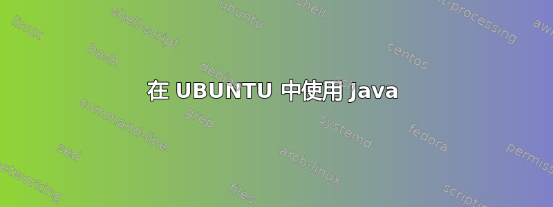 在 UBUNTU 中使用 Java