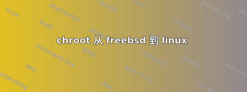 chroot 从 freebsd 到 linux