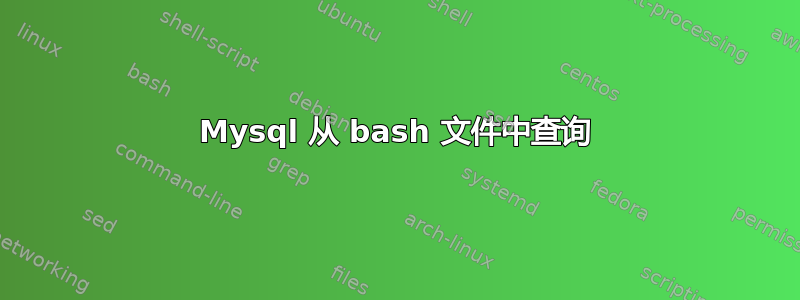 Mysql 从 bash 文件中查询