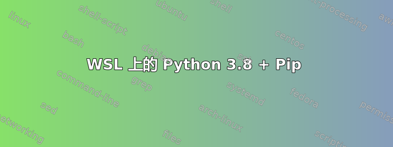 WSL 上的 Python 3.8 + Pip