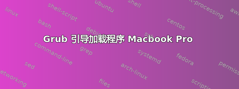 Grub 引导加载程序 Macbook Pro