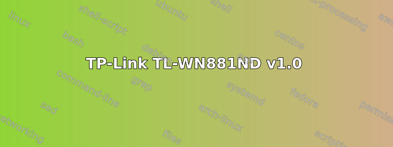 TP-Link TL-WN881ND v1.0