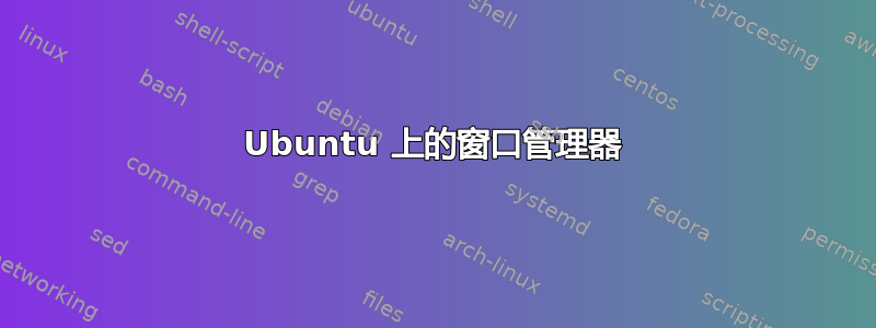 Ubuntu 上的窗口管理器