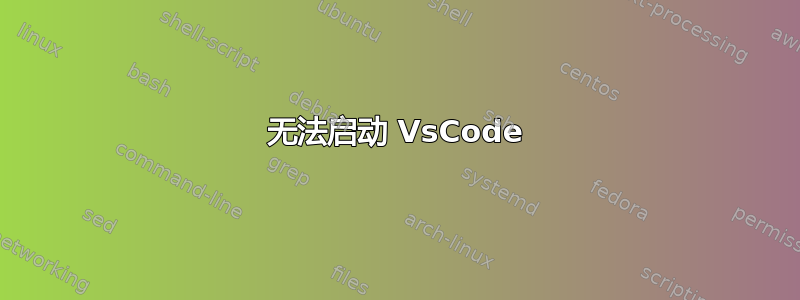 无法启动 VsCode