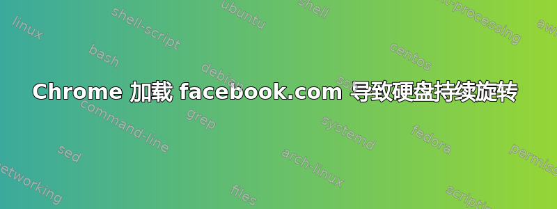 Chrome 加载 facebook.com 导致硬盘持续旋转