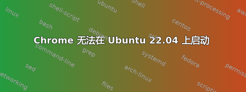 Chrome 无法在 Ubuntu 22.04 上启动