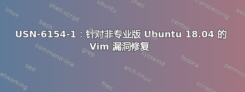 USN-6154-1：针对非专业版 Ubuntu 18.04 的 Vim 漏洞修复 