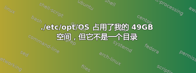 ./etc/opt/OS 占用了我的 49GB 空间，但它不是一个目录