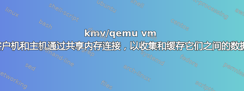 kmv/qemu vm 客户机和主机通过共享内存连接，以收集和缓存它们之间的数据