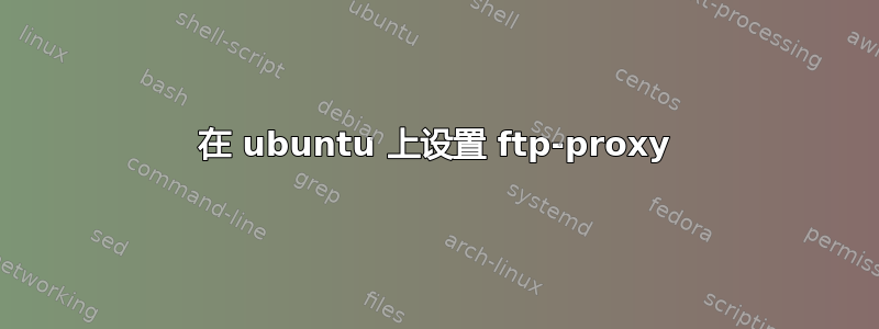 在 ubuntu 上设置 ftp-proxy