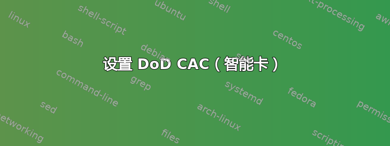 设置 DoD CAC（智能卡）