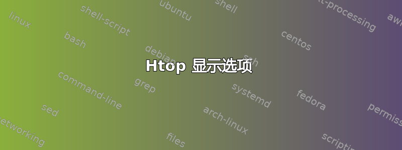 Htop 显示选项