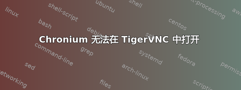 Chronium 无法在 TigerVNC 中打开