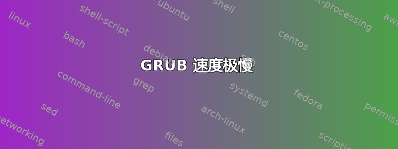 GRUB 速度极慢