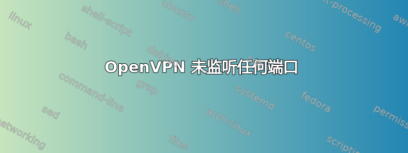 OpenVPN 未监听任何端口