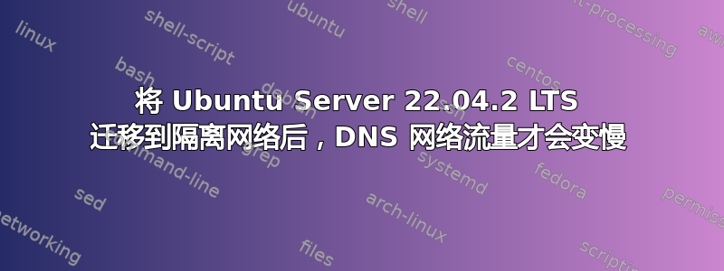 将 Ubuntu Server 22.04.2 LTS 迁移到隔离网络后，DNS 网络流量才会变慢