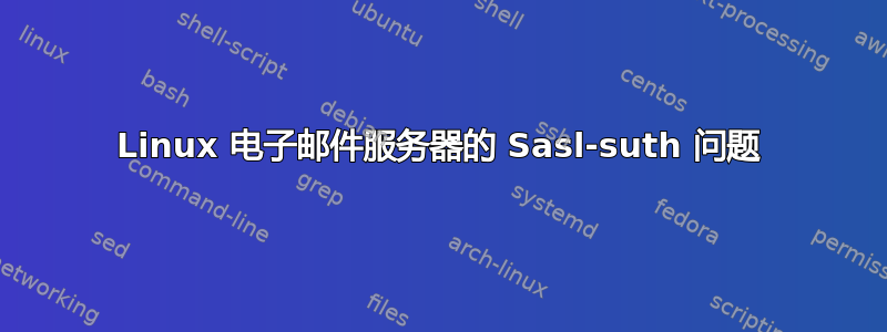 Linux 电子邮件服务器的 Sasl-suth 问题